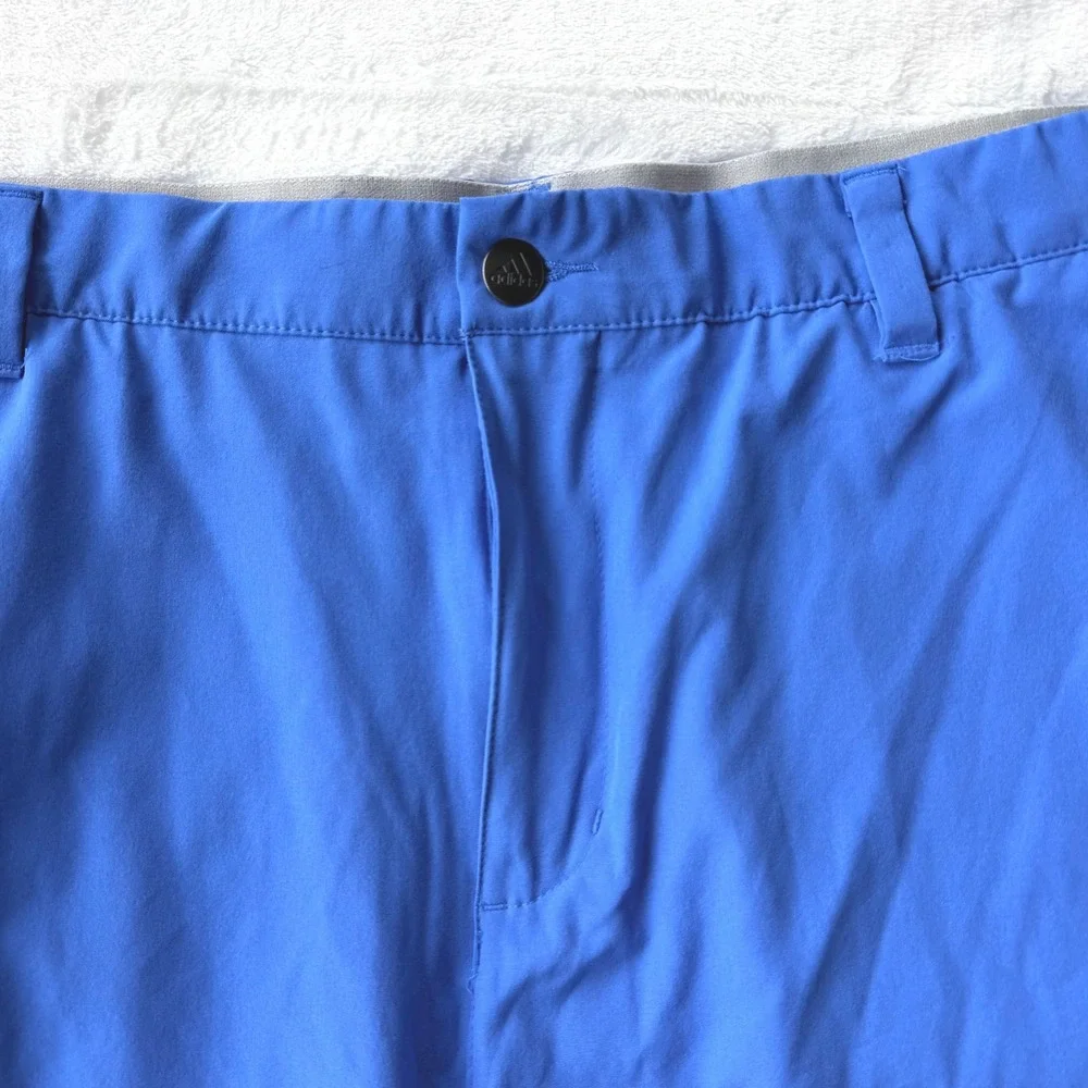 Adidas Mens Blue Walking Golf Shorts Size 38 Performance Activewear Lightweight - Picture 5 of 5